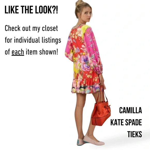 KATE SPADE new Maryanne West Valley Coral Bow Satchel Handbag + Dustbag - Picture 10 of 16